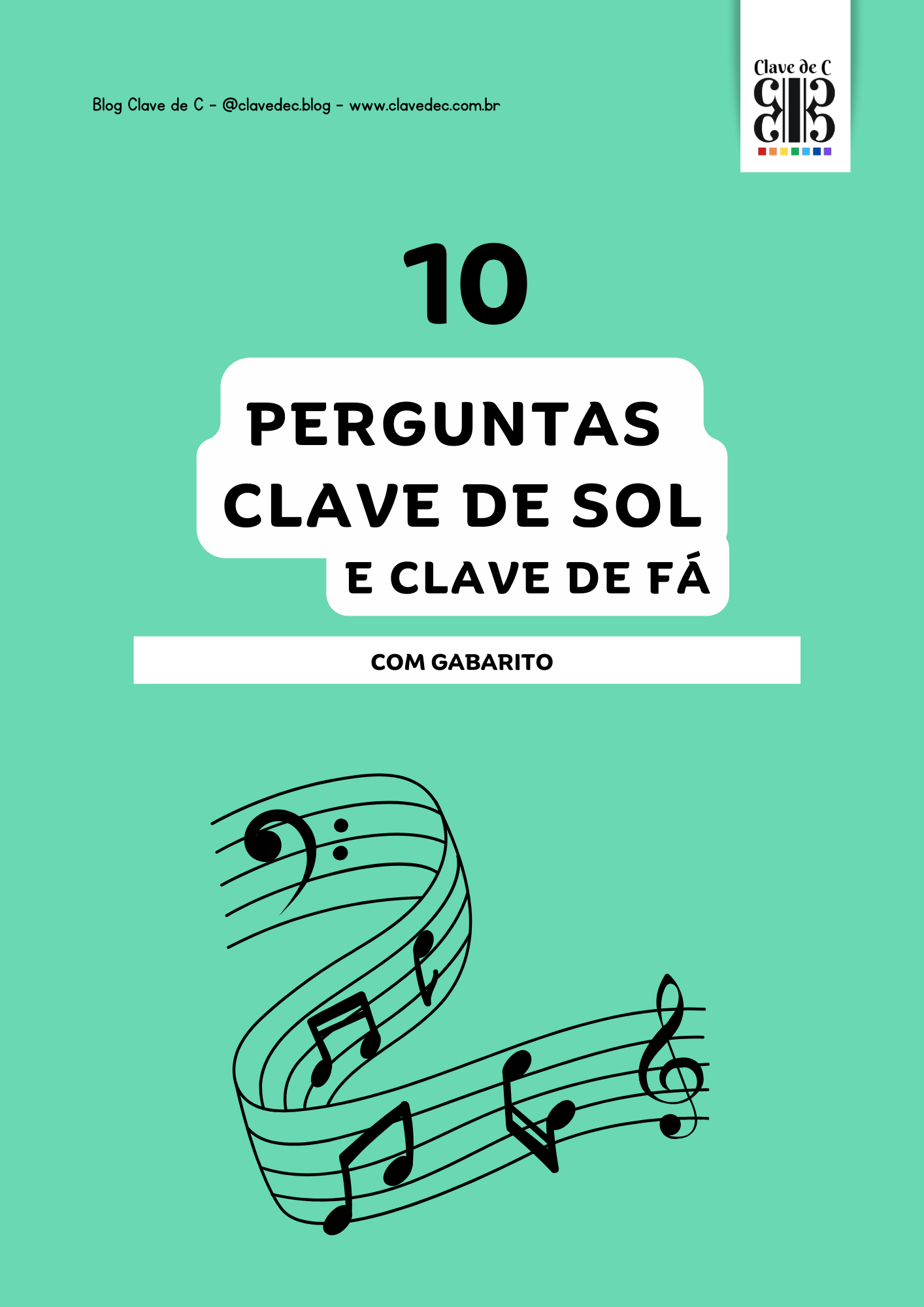 10 Perguntas sobre Clave de Sol e Clave de Fá - Ed. Bohumil