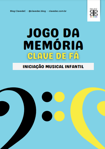 jogo da memória clave de fá - iniciação musical