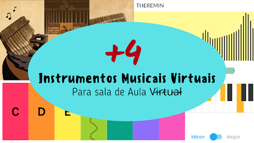 instrumentos musicais virtuais - sala de aula - aula de musicalização
