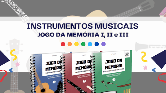 jogo da memória musical coleção classe dos instrumentos musicais