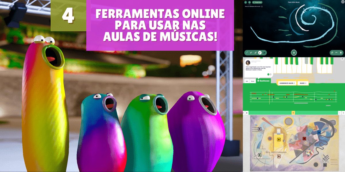 4 Instrumentos Musicais Virtuais - para sala de aula virtual