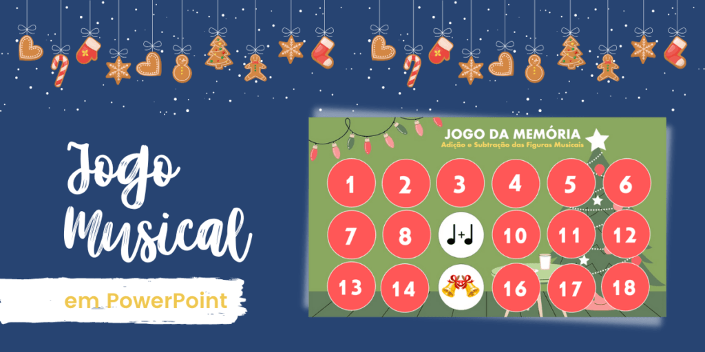 jogo power point - atividade de música para o natal