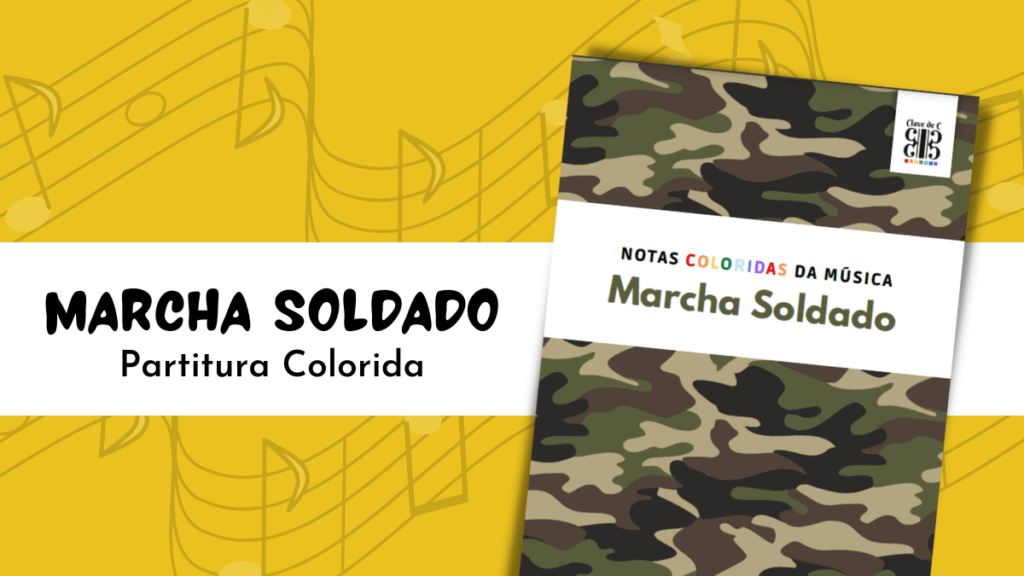 marcha soldado partitura fácil - musicalização