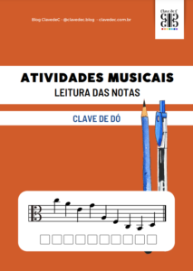 Atividade musical leitura das notas - CLAVE DE DÓ
