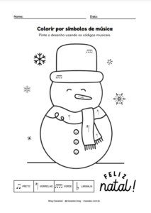 Feliz Natal Para Colorir - Desenhos Para Colorir