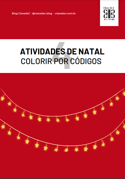 4 atividades natal - colorir por códigos