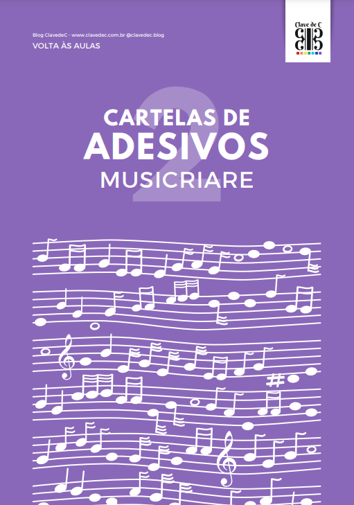 Adesivos 2 Cartelas - KIT MUSICRIARE - VOLTA AS AULAS