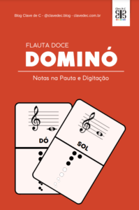 domino - digitação flauta doce e as notas musicais