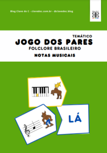 jogo dos pares tematico folclore - notas musicais