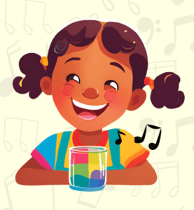 a percussão com copos na educação musical
