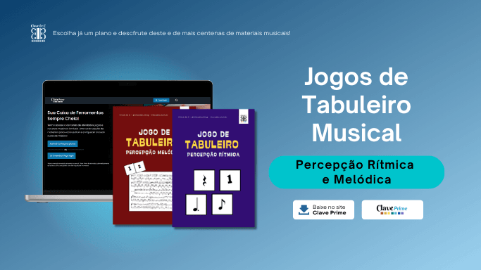 percepção rítimica e percepção melódica - jogo de tabuleiro musical