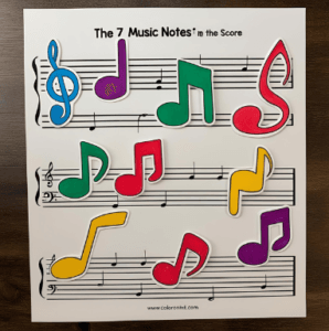 atividades sobre as notas musicais para crianças