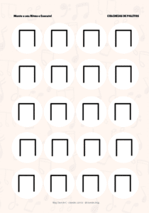 ritmos musicais com palitos e desenhos - mão mamão