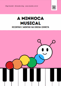A Minhoca Musical - Recurso notas musicais de Montar