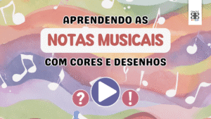 jogos sobre as notas musicais coloridas - aprendendo as notas com cores e desenhos