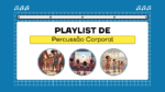 playlist de percussão corporal - aula de música com o corpo