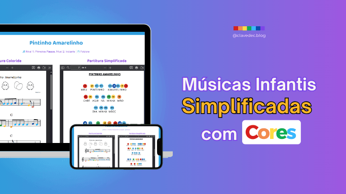 músicas infantis com notas simplificadas