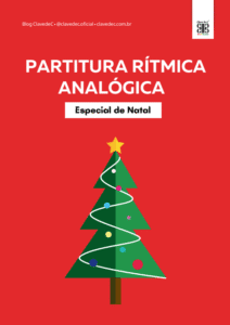 partitura rítmica analógica de natal