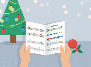 partituras-faceis-de-natal - partituras-coloridas