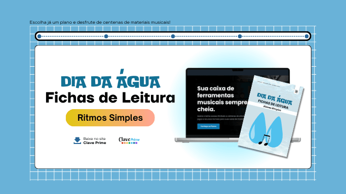 Dia da água - ritmos simples - fichas de leitura rítmica