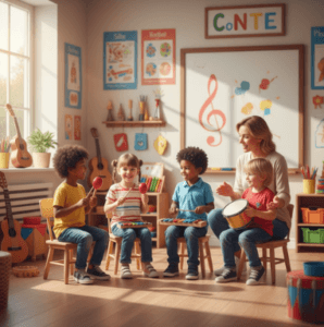 Notas coloridas para musicalização infantil