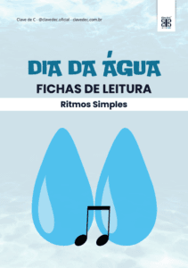 fichas de leitura de ritmos simples - dia da água
