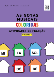 12 atividades musicais notas coloridas - volume 2