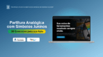 Partitura Analógica com símbolos juninos - Partitura Rítmica Junina