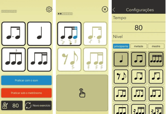 leia as notas - praticar ritmos musicais ios