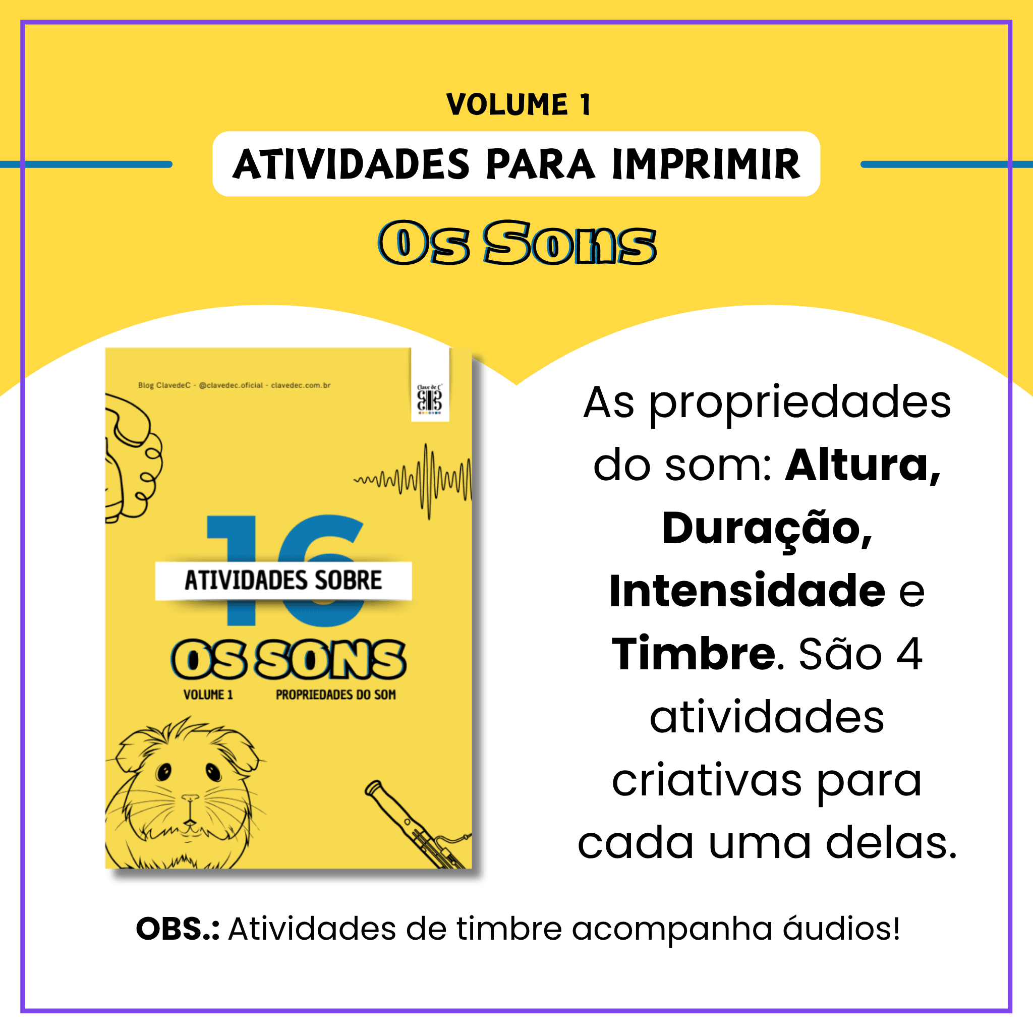 16 atividades musicais características do som