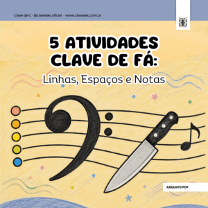 5 atividades musicais clave de fá