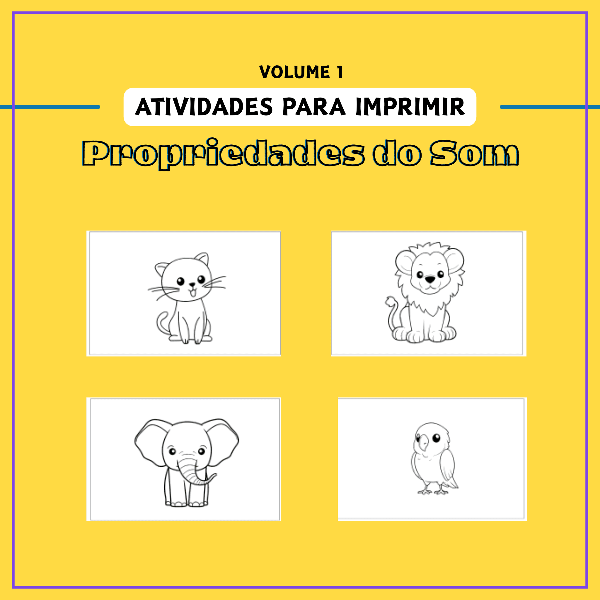 Arquivos em PDF | Coleção Completa: 32 Atividades sobre as Propriedades do Som (Volumes 1 e 2) - Imagem 6