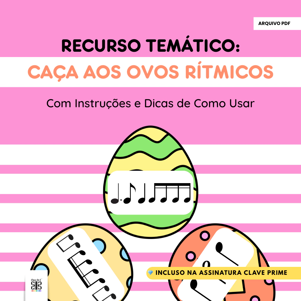 caça aos ovos rítmicos