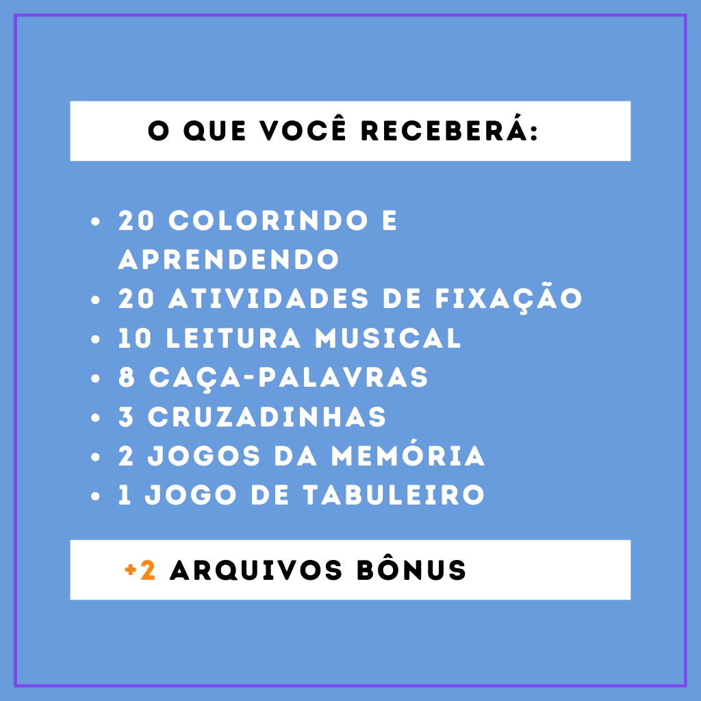 Arquivos em PDF | Incrível Coleção de Atividades e Jogos Musicais "Eu Sei as Notas" - Imagem 2