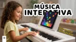 jogos musicais para crianças - notas musicais coloridas clave de c