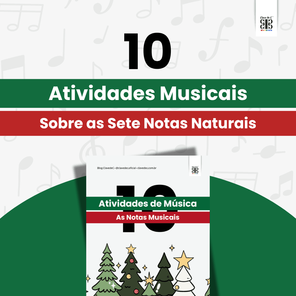 notas musicais - ativivdades musicais de natal