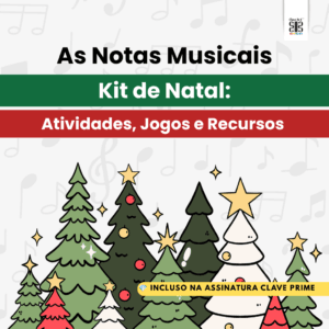 notas musicais - kit de natal