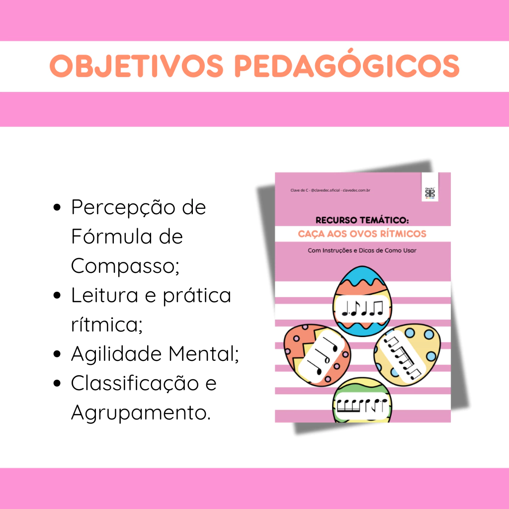 recurso musical caça aos ovos rítmicos