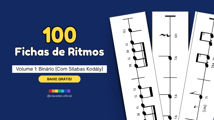 Sílabas Rítmicas Kodály: Baixe GRÁTIS 100 Fichas Rítmicas