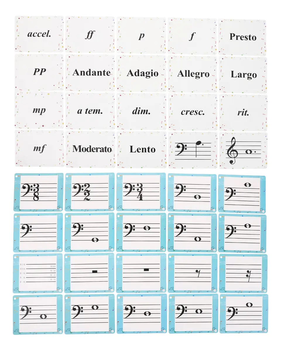 80 cartões didáticos musicais