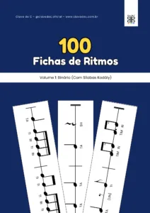 Fichas de Ritmos Volume 1 Binário Com Sílabas Kodály