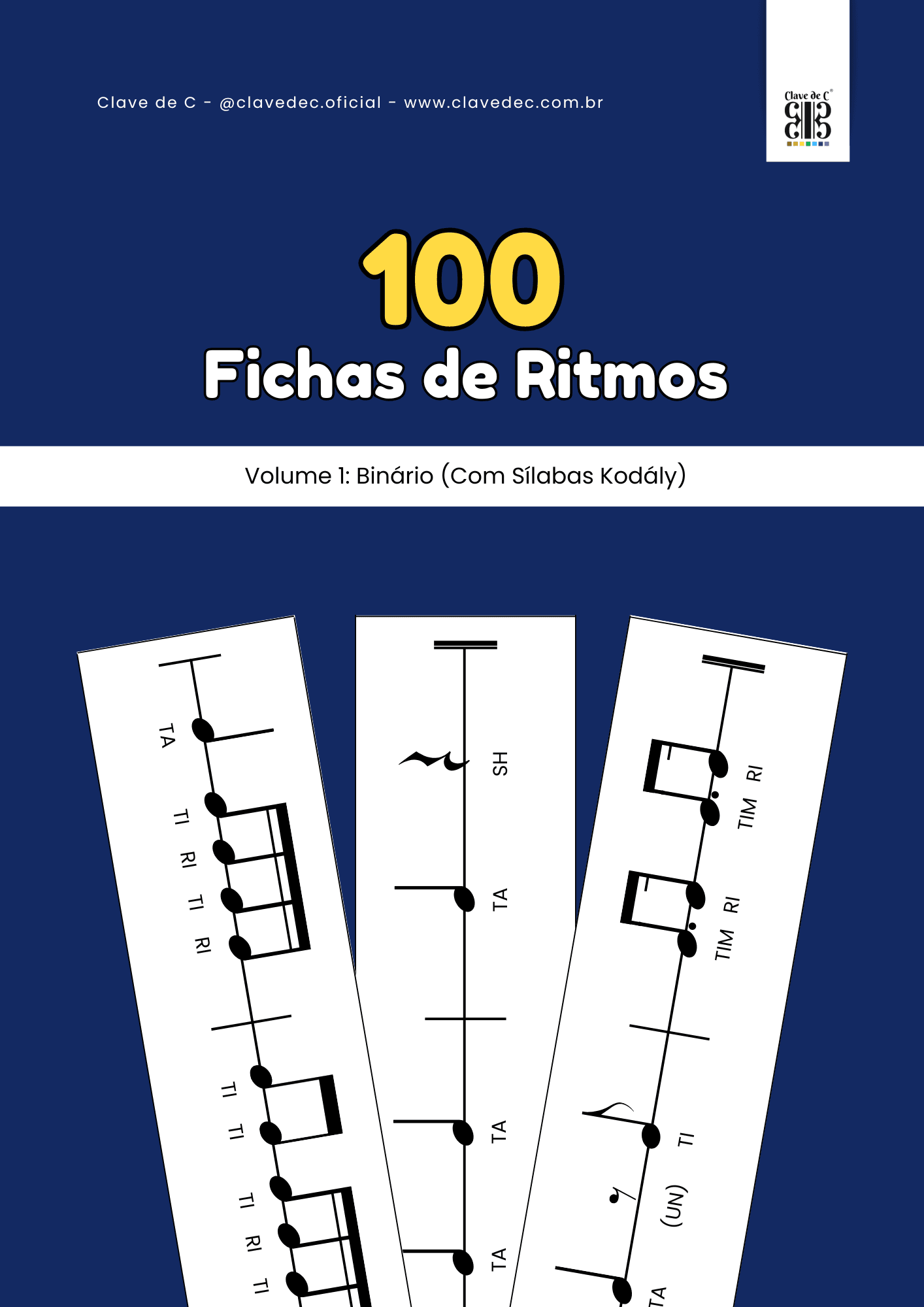 Sílabas Rítmicas Kodály - 100 Fichas Grátis