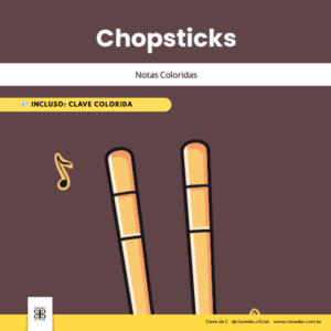 Partitura Colorida - Chopsticks, Euphemia Allen
