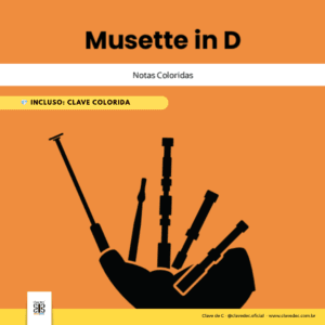 Partitura Colorida - Musette in D, Bach