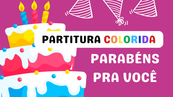 Parabéns pra Você - Versão 2 - Video Notas Coloridas