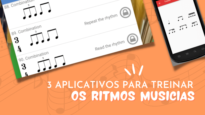 Treinar ritmos musicais com aplicativos de música