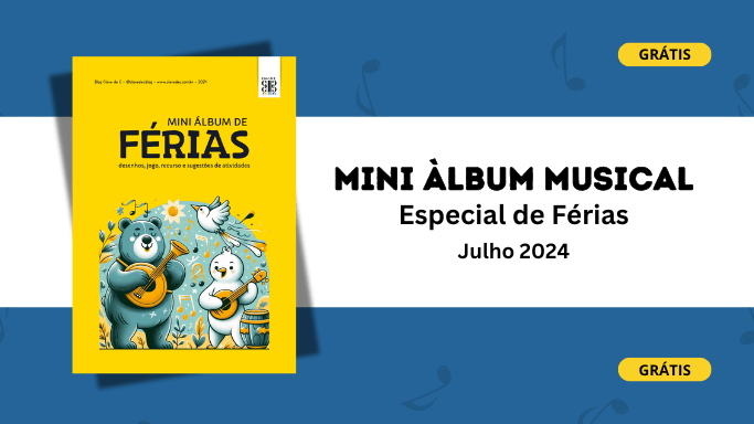 mini álbum musical de férias julho 24