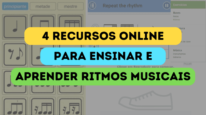 sites e aplicativos para ensinar e aprender ritmos musicais